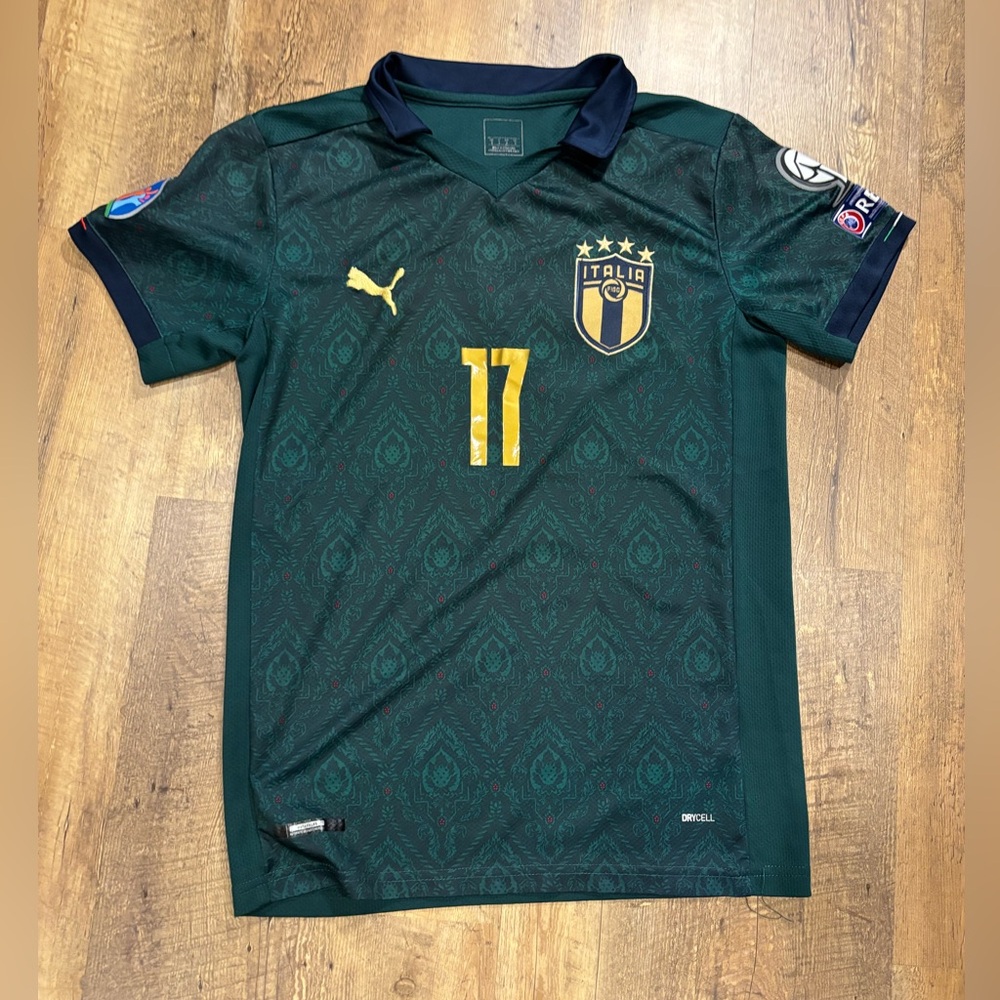 AUTHENTIC ITALY 2019 - 20 PUMA THIRD FOOTBALL SHIRT SOCCER JERSEY SIZE S